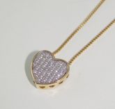 COLAR CORAÇÃO CRAVEJADO DE ZIRCÔNIAS
