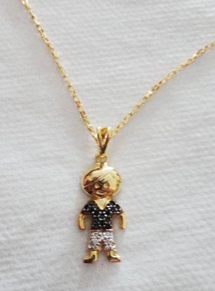 COLAR MENINO OU MENINA CRAVEJADO DE ZIRCONIAS