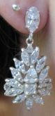 BRINCOS EM PRATA COM ZIRCONIAS